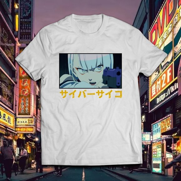 Japanese Anime Inspired Cyberpunk Cyberpsycho Tee - Picture 1 of 2